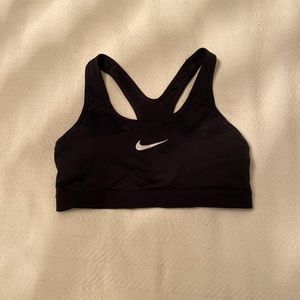 Black Nike sports bra